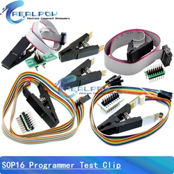 Programmer Testing Clip SOP16 SOP SOIC 16 SOIC16 Pin IC Test Clamp SOP16 to DIP8 Flash Clip for 25 series RT809F TL866CS TL866A