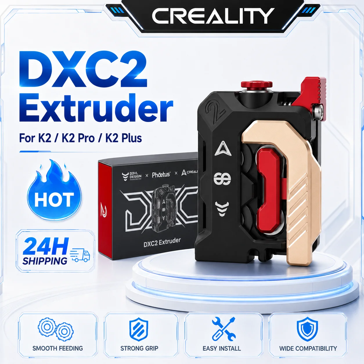 Ender 3 Upgrade Kit - Extrusora Creality Devil Design Dxc2 de