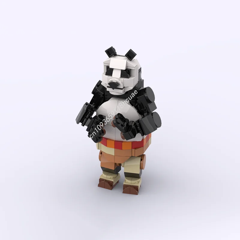 

269 шт. MOC Po the Dragon Warrior, строительные блоки STEM, образовательные DIY, строительные рождественские игрушки, подарок, пластик, образовательный