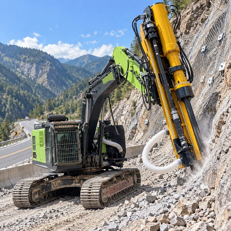 Hydraulic Rock Drill Customized Large Capacity for Slope Rock Removal Stone Splitting Machine with Controlled Fracture Action