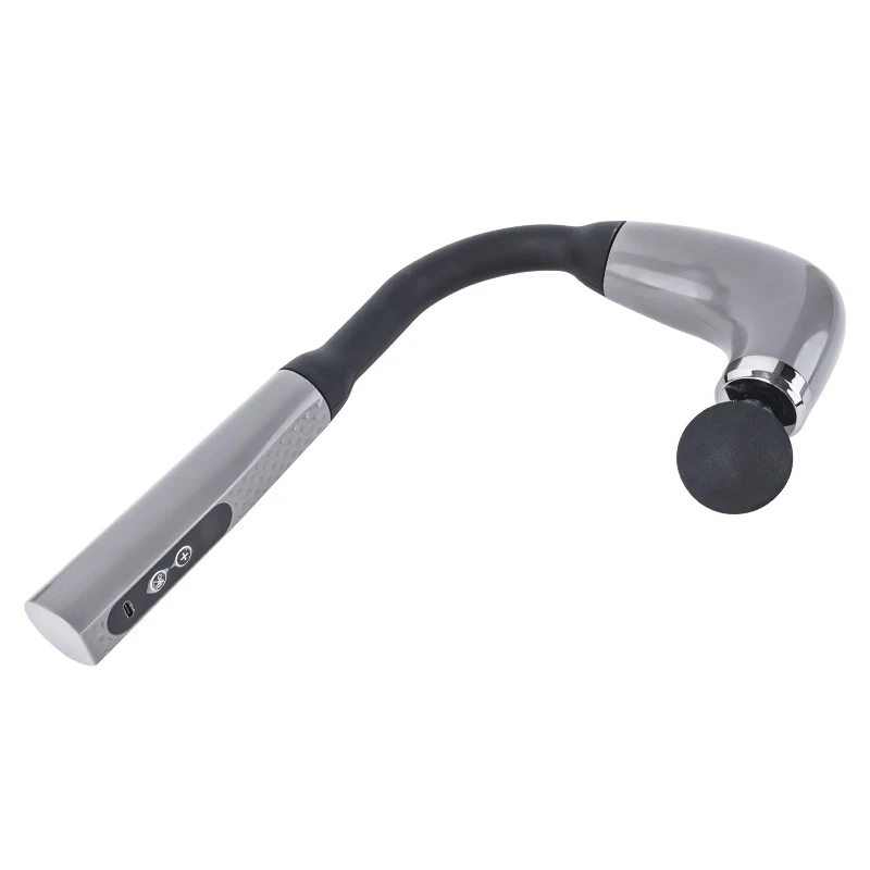 

Extended Handle Deep Massage Gun - Pain Relief Made Easy U - Shaped Back Massager for Natural Spine Fit 4 Massage Attachments