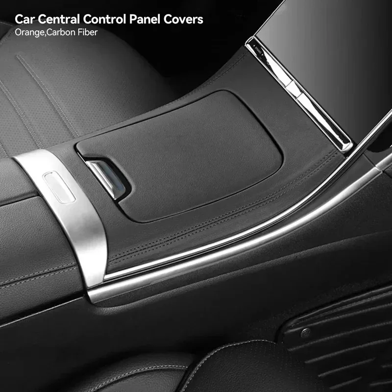 For Mercedes Benz C W206 C260L C200L C300L 2Pcs Car Central Control Panel Cover Trim Protection Film Car Interior Accessories
