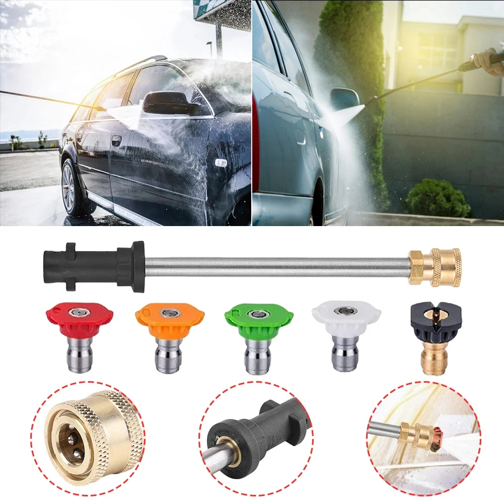 Karcher Hochdruckreiniger-Lanzeenverlängerungs-Schnellanschluss-Adapter – Hochdruck-Spritzpistolen-Zubehör für die Reinigung von SUV-Aufnahmewerkzeugen – Detail 5
