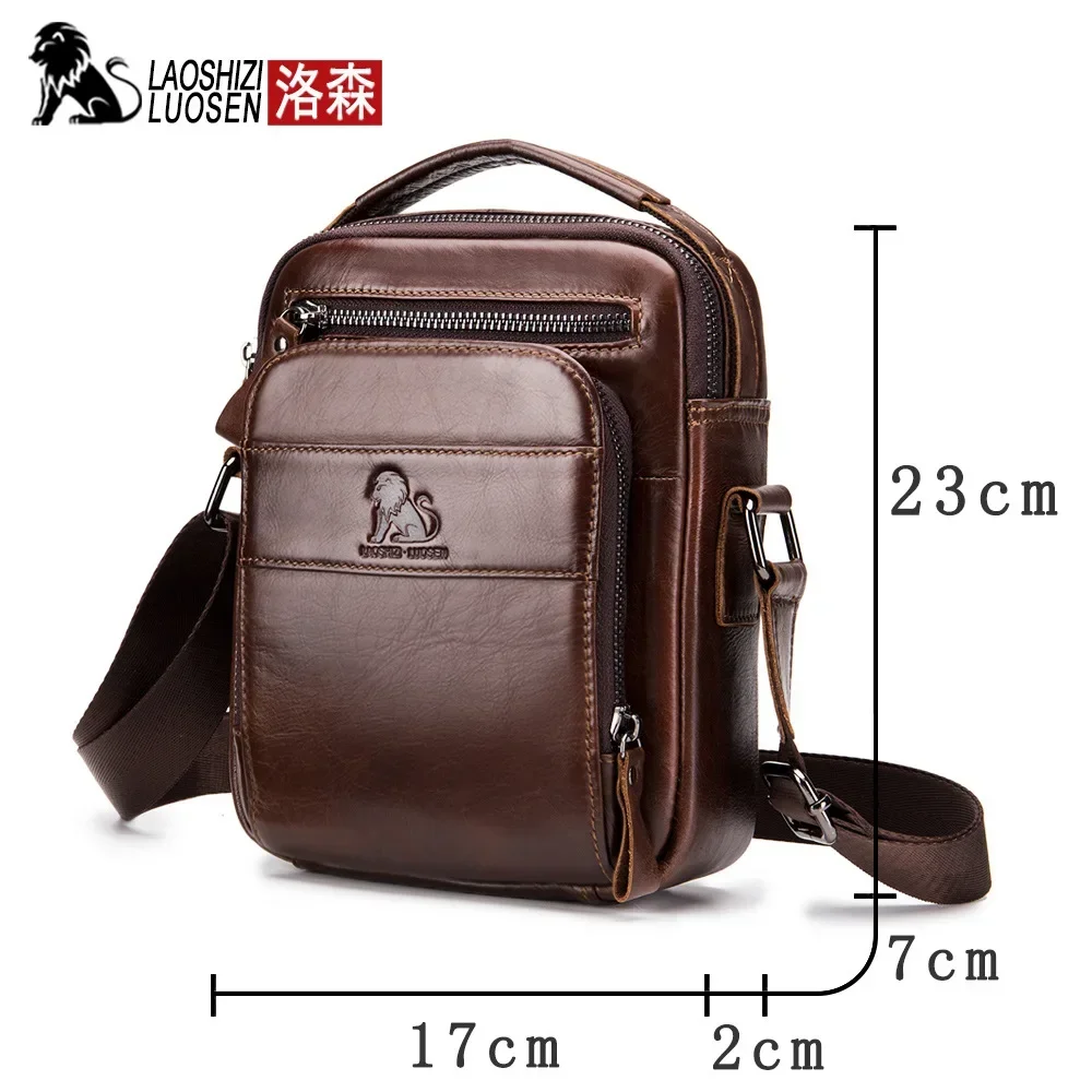 Genuine Leather Men Messenger Bag Hot Sale Male Small Man Fashion Crossbody Shoulder Bags Men\'s Travel New Handbags