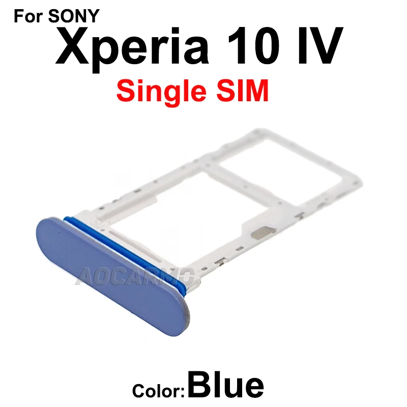 Aorcarmo For Sony Xperia 10 IV XQ-CC72 CC54 CC44 Single Dual Memory MicroSD Card Holder Reader SIM Tray Slot Drawer