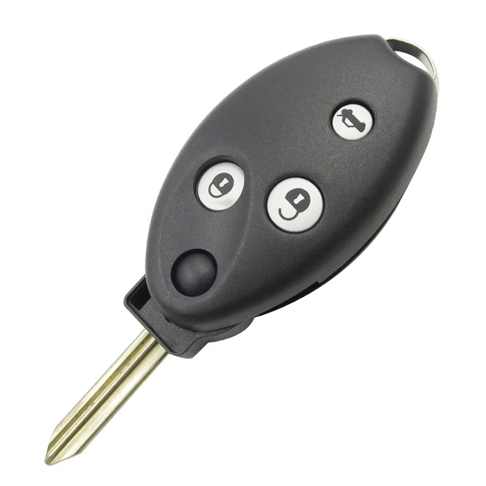 XNRKEY EW Style for Citroen C4 C5 2006 Saxo 2002 Flip Remote Key Shell 3 Button Car Key Case Replacement Fob Uncut Blade