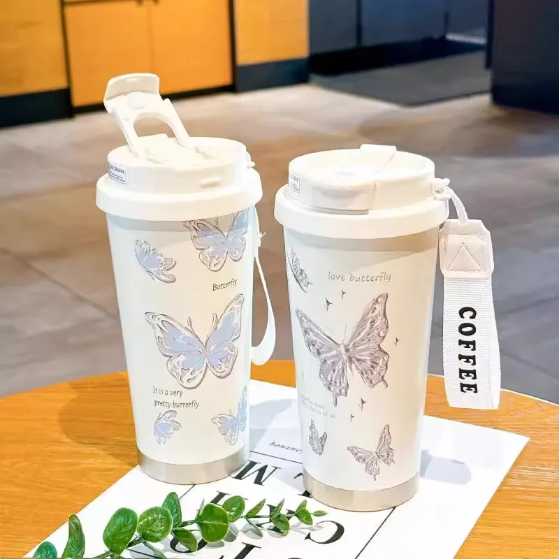 

500ml 316 Stainless Steel Thermo Cafe Coffee Mug Vacuum Flask Insulated Cup Leak_Proof Thermo Cup for Tea Coffee Thermos Bottle