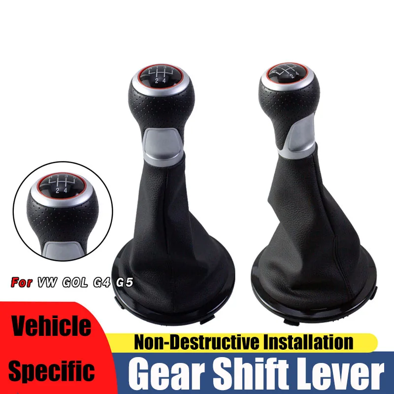 

Suitable for Volkswagen GOL G4 G5 gear head car shift hand ball red circle 5-speed gear lever accessories