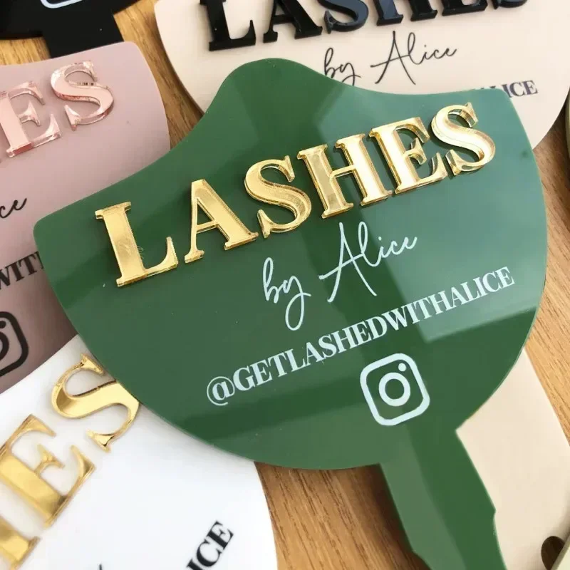 Lash Artist Social Media Face Prop  Personalised  Aesthetics Sign  Lash Sign  Salon Decor