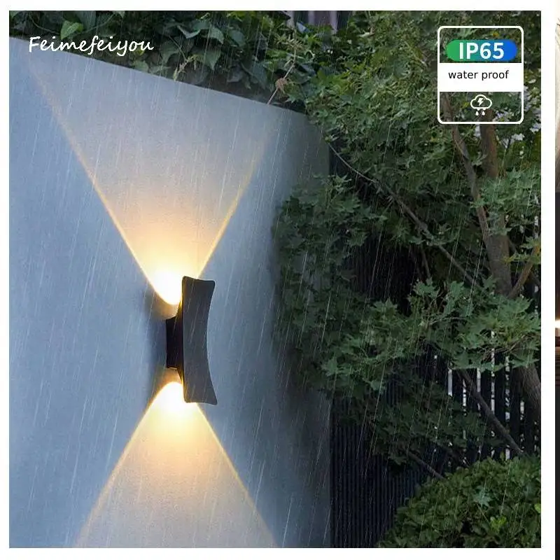 IP65 LED Wall Lamp Outdoor Garden Waterproof Aluminum Wall Lights Indoor Bedroom Living Room Stairs  porch street  Wall Lighting