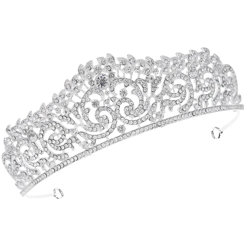 

Bridal Tiara Retro Crown Rhinestone Wedding Headband Bride Hairpiece Elegant Bridal Headdress Party Hair Accessories for Women