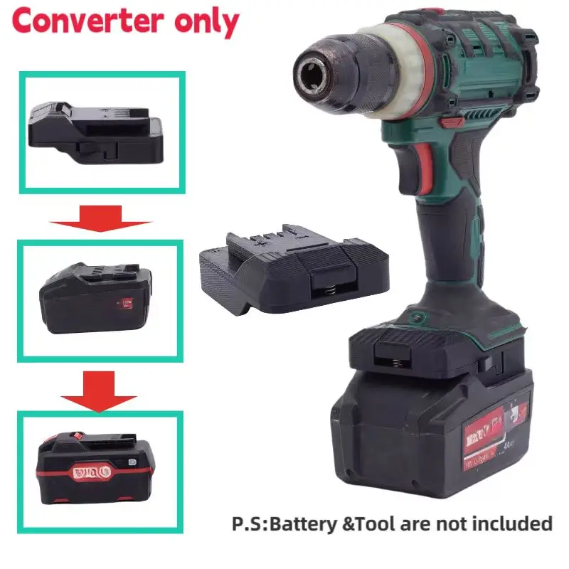 Parkside Tool Adapter For Metabo Adaptador Apenas Bateria 20v 625367000 625368000 321000480 321000550 625459000 Bs18 lt