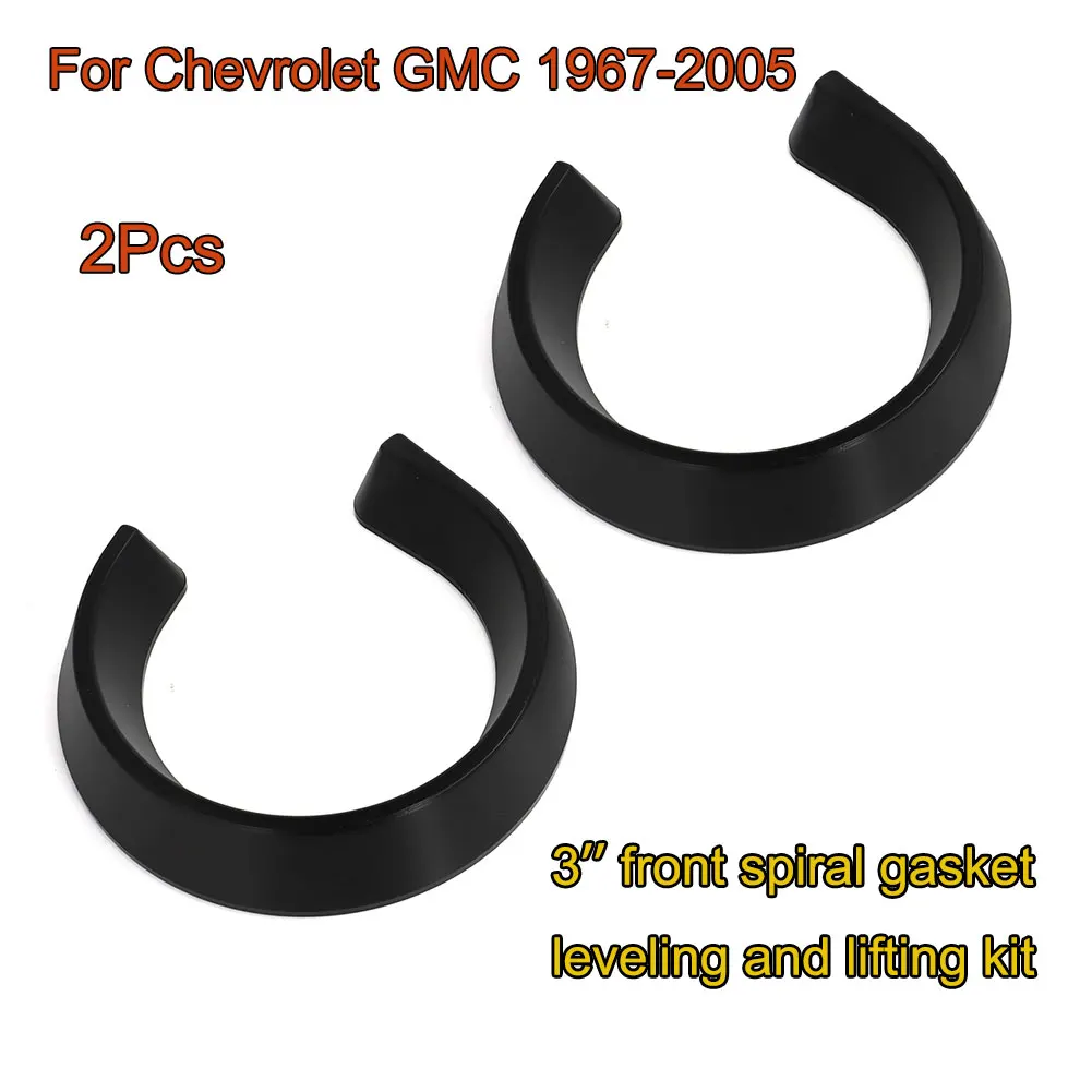 3'' front spiral spring gasket leveling lifting Kit C10 C20 30 S10 S15 Sonoma 2WD For Chevrolet GMC 1967-2005 Car Accessories