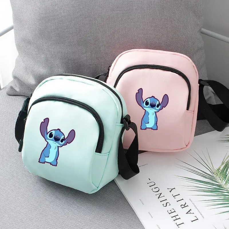 

MINISO Disney Cartoon Cute Stitch Small Shoulder Bag Cartoon Student Shoulder Small Square Bag Crossbody Bag Backpack Best Gift