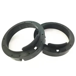 2PCs 6.5inch For VW Golf 6 7 GTI Passat Polo Touran Bora Skoda Fabia Front Door Stereo Speaker Mat Adapter Plates Bracket Ring