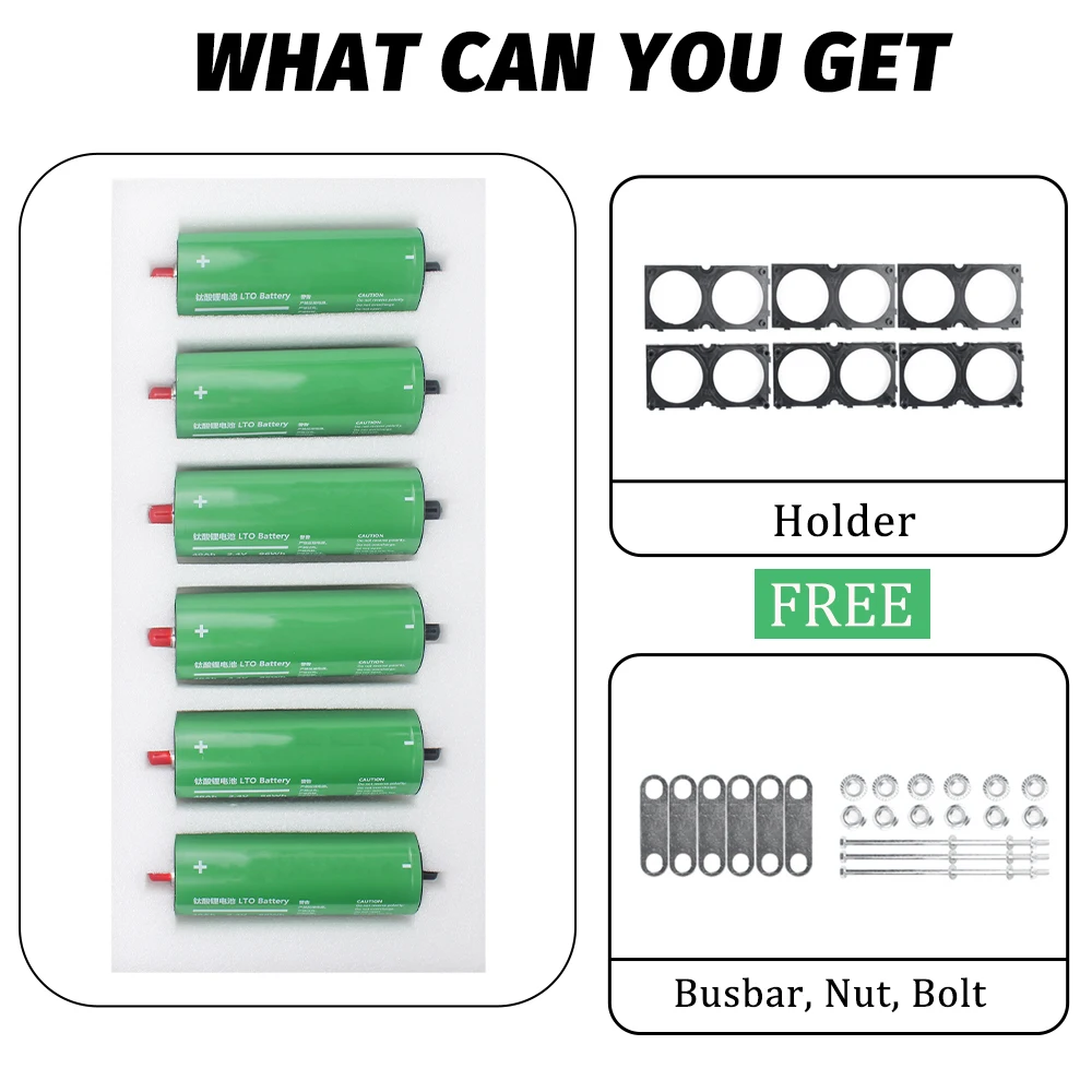 EU stocks 20000+ Cycles Lithium Titanate Battery Grade A 2.4V 40Ah LTO Cylindrical Cells for Solar Energy Storage Electric