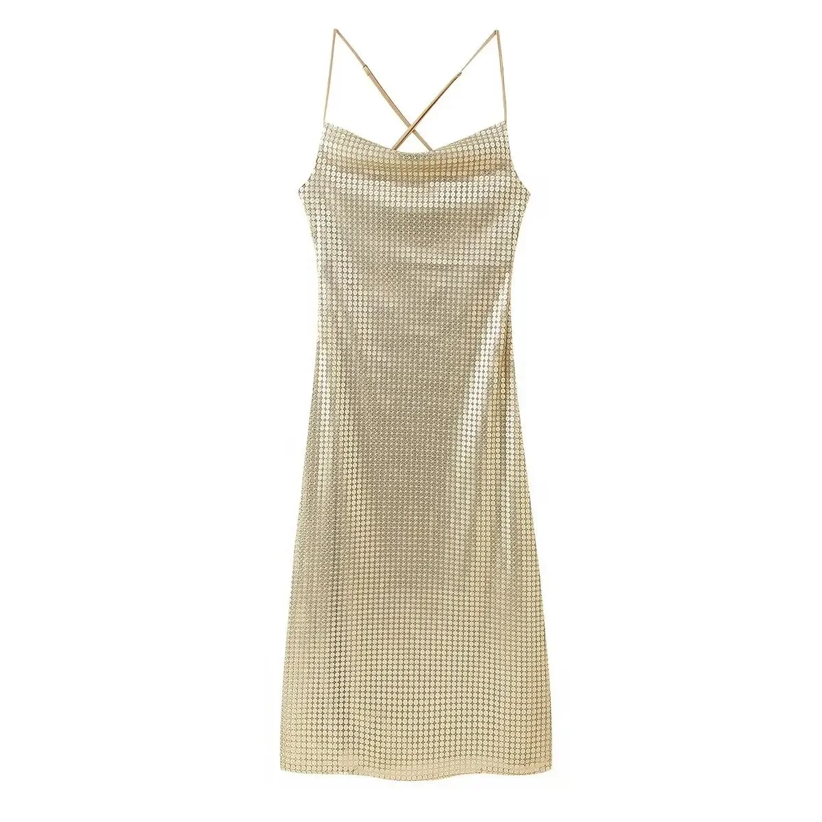 Y2K Sexy Mesh Lingerie Sequin dress streetwear זארה 2022 בגדי נשים dress for women vestidos de tricô femenino summer dress emo