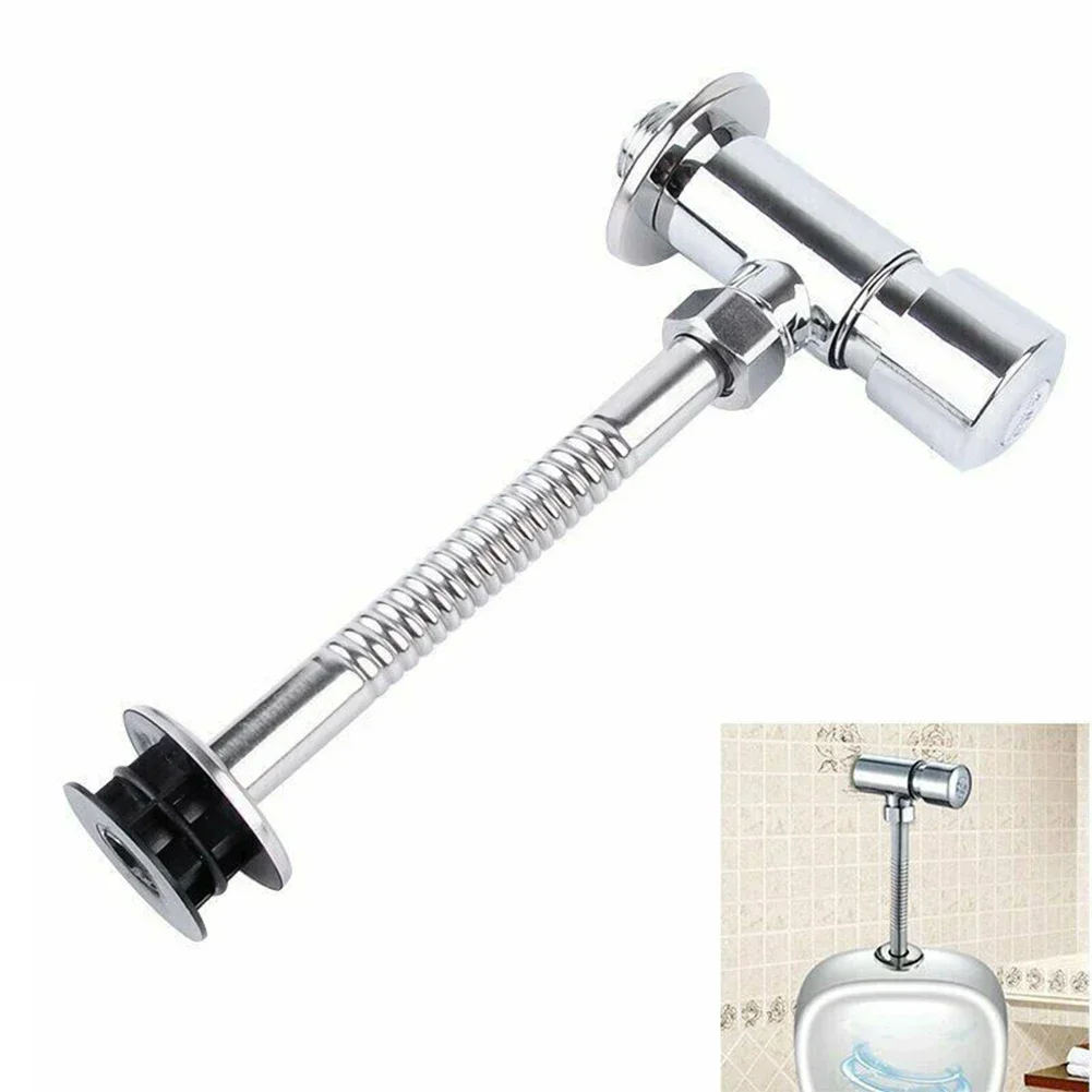 1PCS Alloy Urinal Flush Valve Water Saving Button Type Manual Delay Automatic Shutoff Replacement For Public Toilet Bathroom