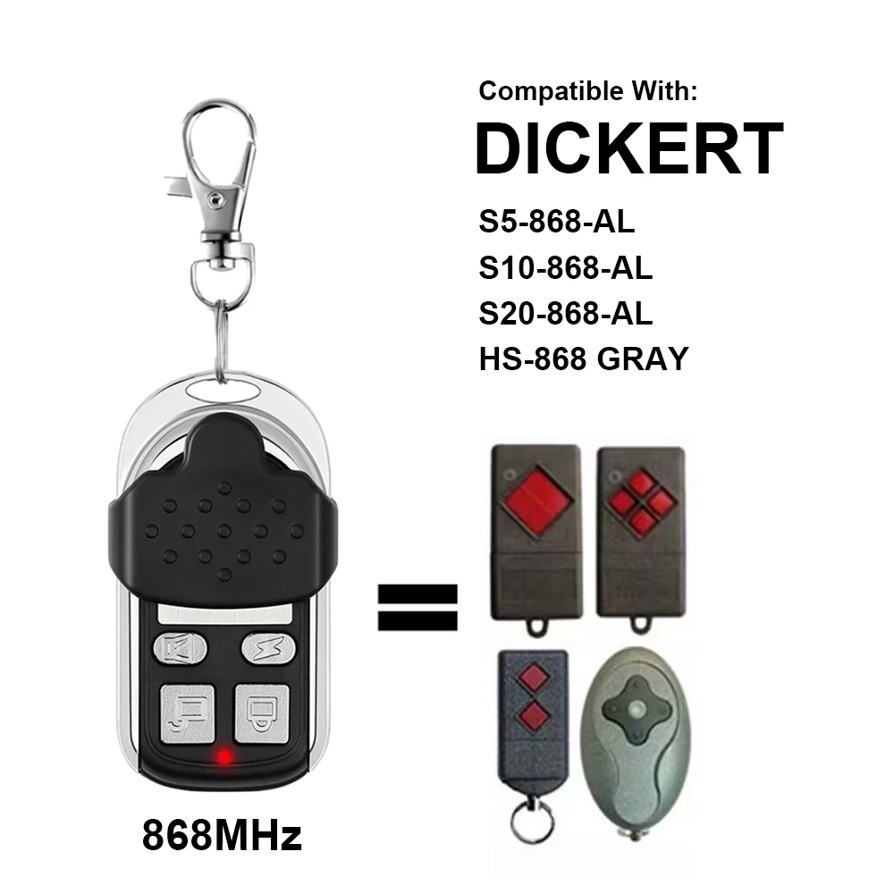 Für HORMANN Marantec Berner ELV CONRAD BelFox DICKERT Garage Fernbedienung Klon 868,3 MHz 868,35 MHz 868MHz Befehl Keychain