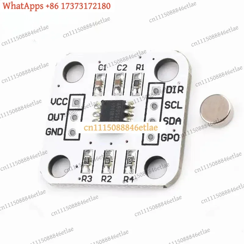 k3 10Pcs AS5600 12-Bit Magnetic Rotary Position Sensor Module, Non-contact I2C Angle Encoder