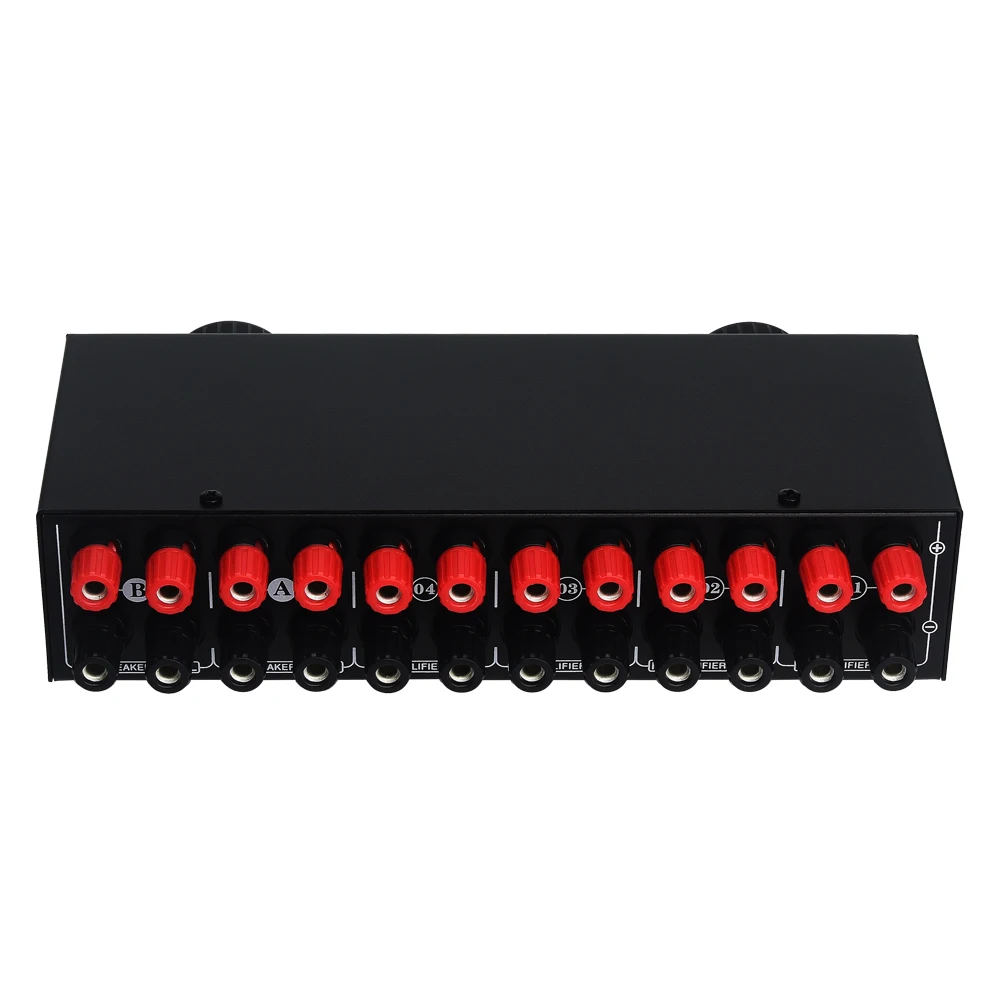 2024 new 4 in 2 out or 2 in 4 out passive power amplifier speaker selection switcher audio switching distributor