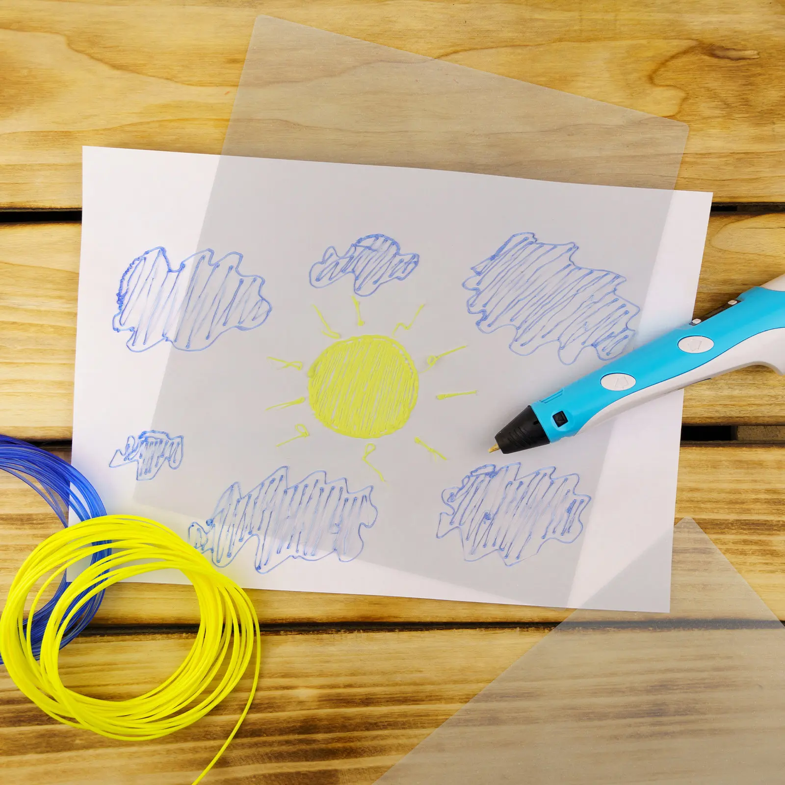 10 قطع من ألواح الرسم الشفافة  - مراجعة 3D Printing Pen For Adults وسعره