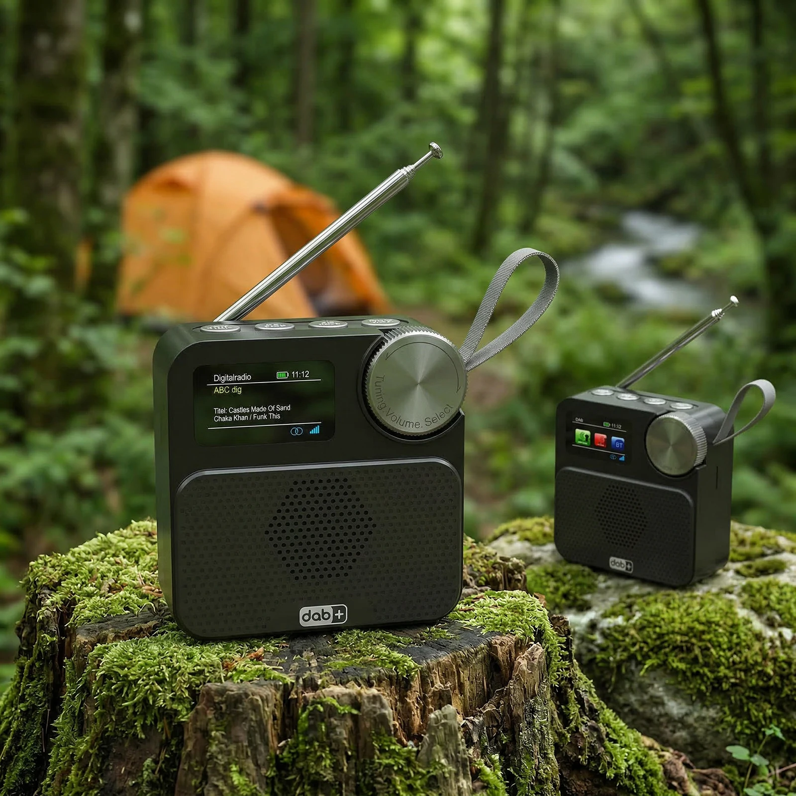 Bluetooth-compatible Internet FM Radio Built-in Battery Digital Radio with 1.47inch Color Display External Antenna Receiver