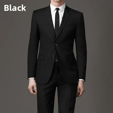 

Casual Wedding Suit Set for Men Busin Formal omsmen Clothes Cotton Stand Fit Spring Summer Autumn Seasonal Busin ...