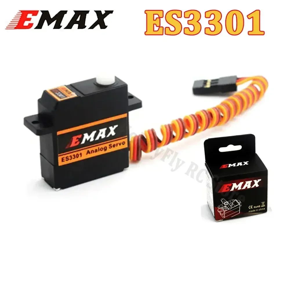 

1PCS EMAX ES3301 ES3351 ES3302 ES3352 9mm 4.8 - 6V Analog Digital Servo Metal Gear Ideal for RC Glider Rc Airplane RC Drone
