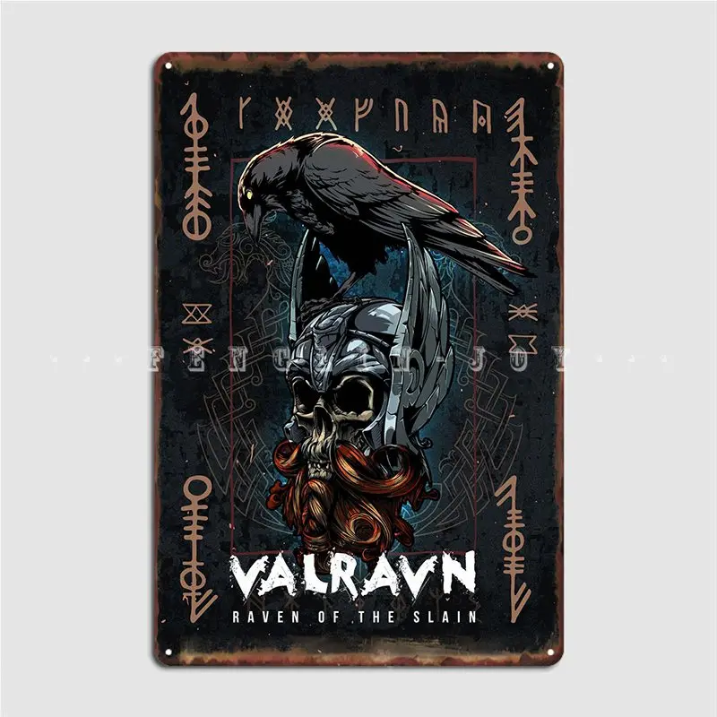 Valravn Metal Sign Cinema Garage Cave Pub Custom Garage Decoration Tin Sign Posters