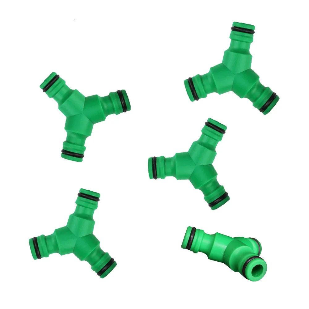 3 Pcs Y Type 3-Way Garden Irrigation Quick Connector Garden Hose Connector Garden Hose Splitter Fast Coupling