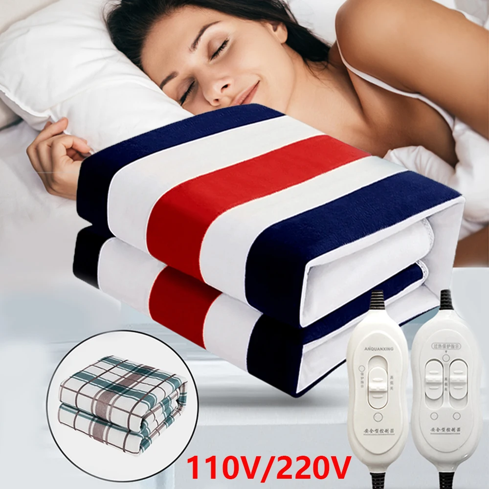 Electric Blanket 220/110V Thicker Heater Heated Blanket Mattress Thermostat Electric Heating Blanket Winter Body Warmer