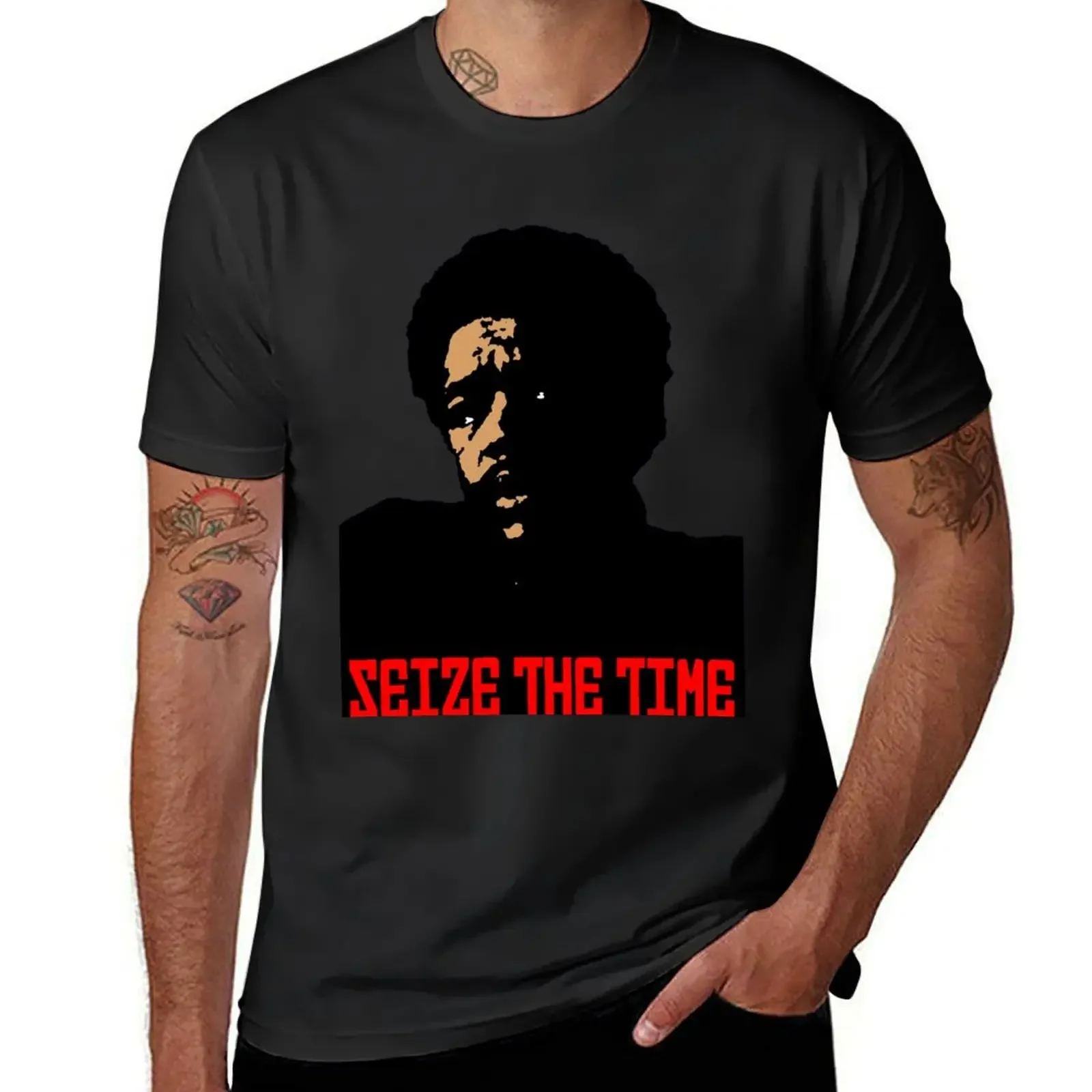 SEIZE THE TIME (BOBBY SEALE) T-Shirt tops anime tshirt t shirts for men graphic