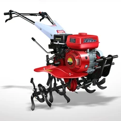 Multifunctional Rotary Tiller Gasoline Micro Tillage Machine Small Scarifier Rotary Tillage Ridging Weeding Ploughing Machine