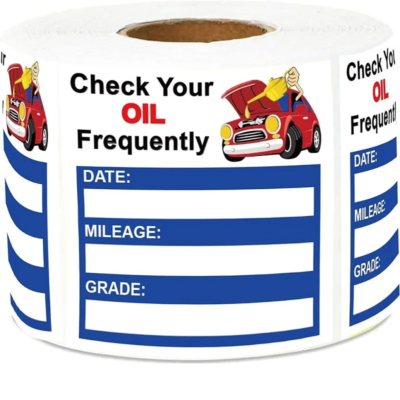 

As Shown Oil Change Reminders Convenient Tracking Solution Strong Backing Material Automotive Maintenance Tools For Garages