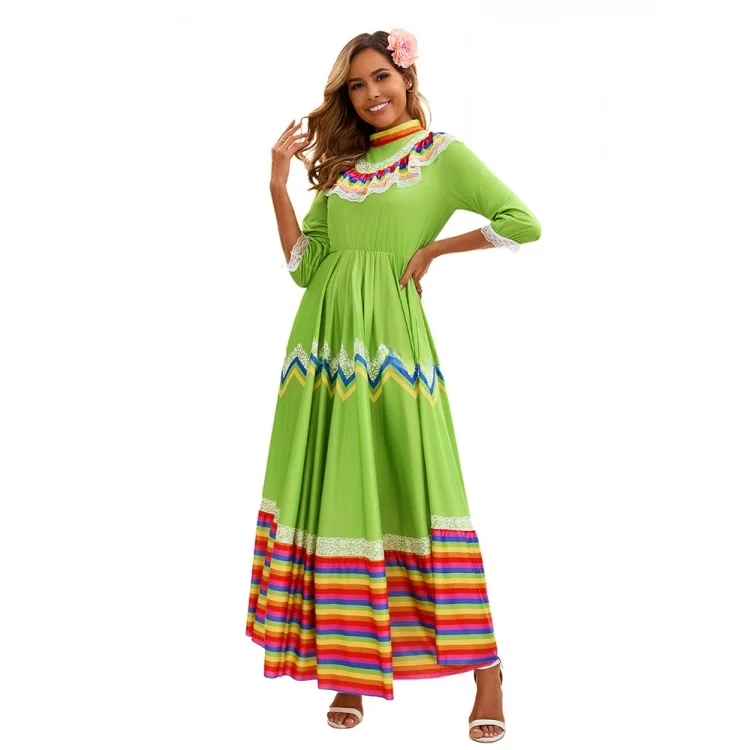 Danza da donna Dr etnica gonna larga spettacolo teatrale costume loween estate 2025 abito Faion Tang da donna