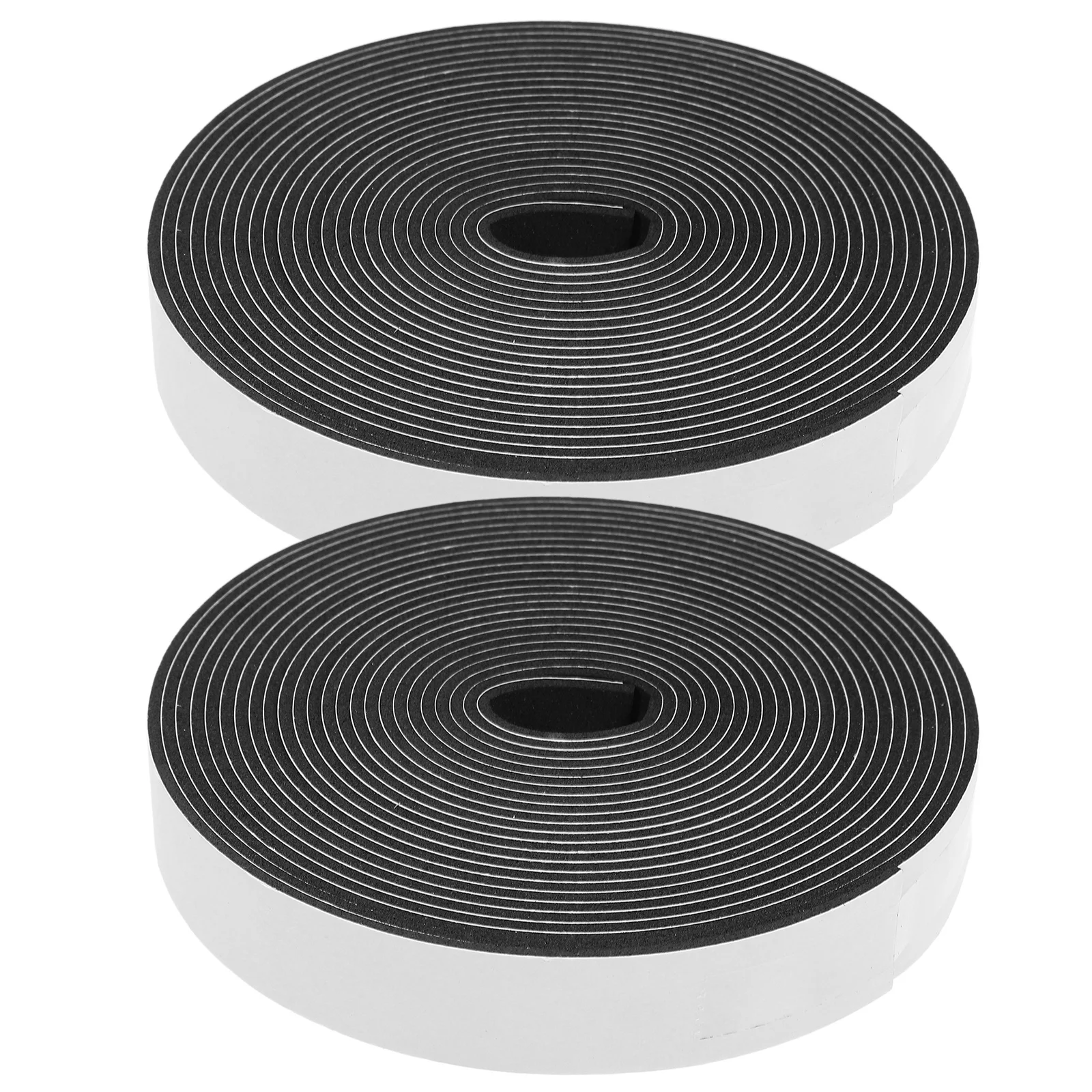 

2 Rolls Anti Vibration Collision Strip Soundproof Tape Self-Adhesive Thick Sponge Tape for Door Window Sealing Sound Insulation