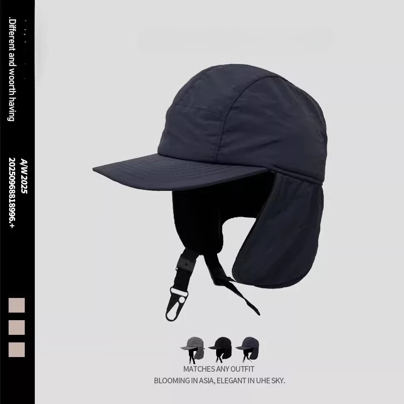 

Autumn and Winter Ear Protection and Velvet Outdoor Duckbill Hat for Both Men and Women Warm and Multi-functional Bomber Hats