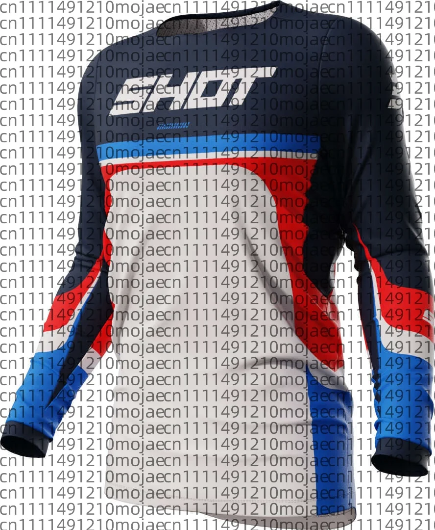 2026 Cycling Clothes Breathable Quick Drying Mountain Bike Off Road Motorcycle Long Sleeved Men Women Loose White T-shirt