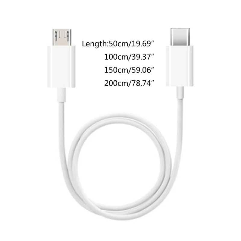 5A USB C Typ C Stecker auf Micro USB Stecker Schnellladedaten Schnellladekabel Adapter für Huawei Samsung Xiaomi
