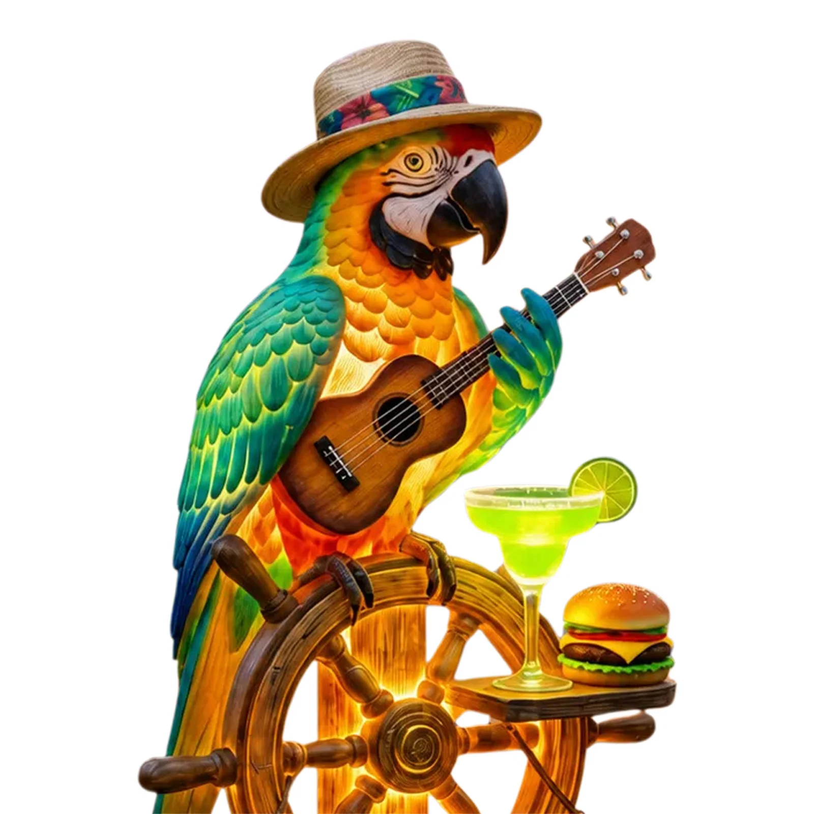 Solar-Powered Parrot Landscape Lamp Decorative Led Parrot Ornament Lamp for Pathway Yard Party Lawn Backyard Pool Decor view 4