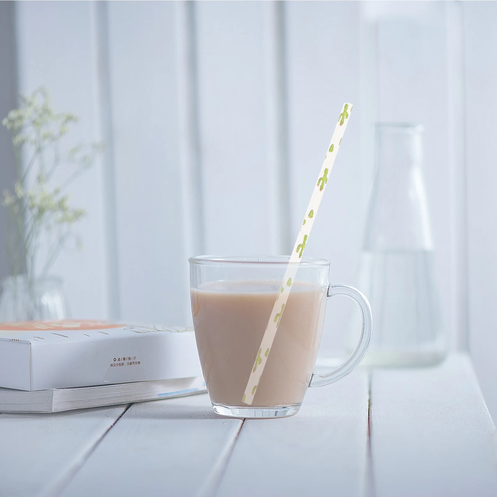 

100Pcs Disposable Paper Straws Tropical Drinking Straws for Hawaiian Pool Party Wedding Juice Bar Milk Tea Cafe Use Pineapple