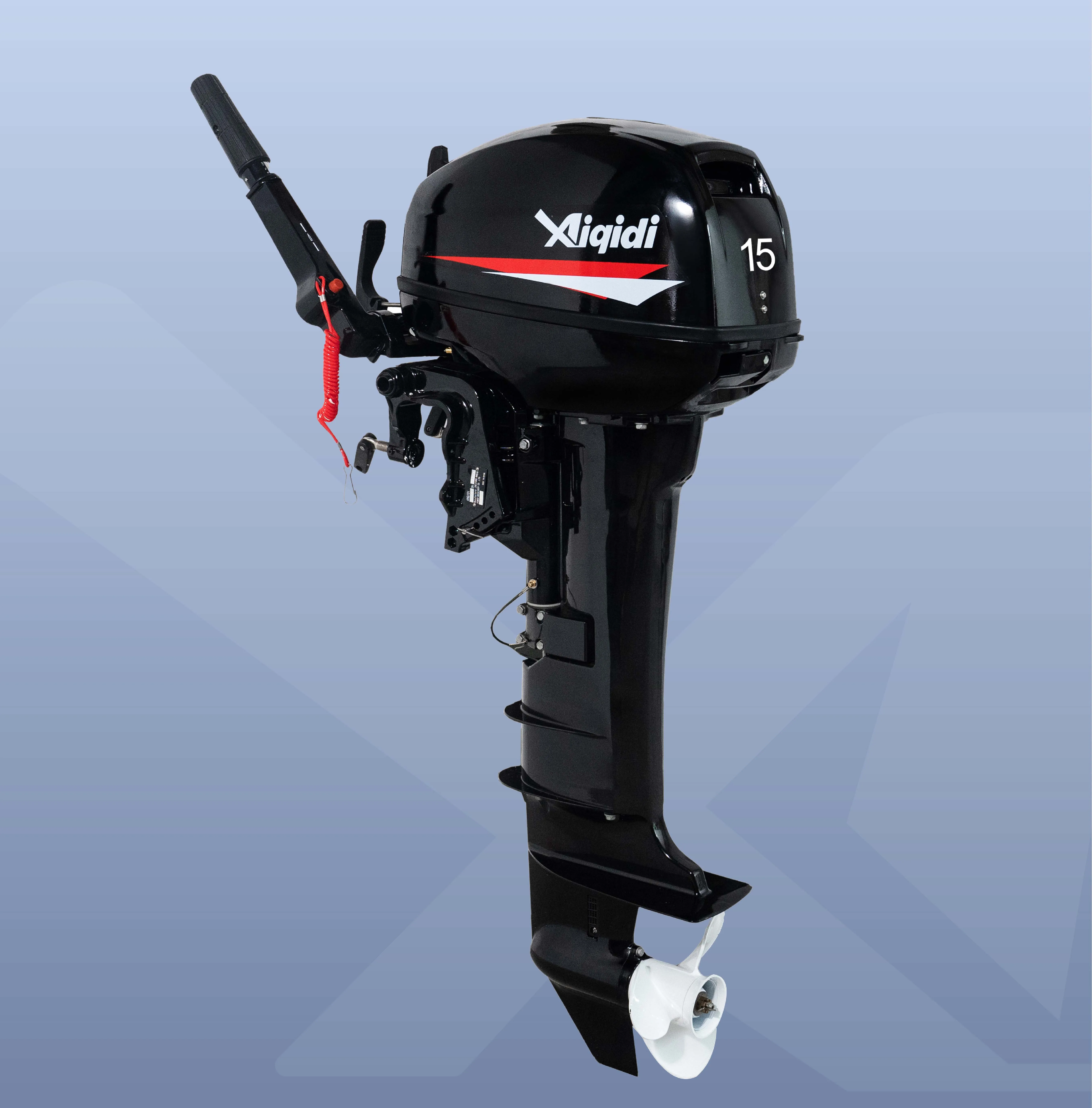 

Long/Short Shaft AIQIDI Cheap Boat Motor 15HP Cooling System Engine Oil Outboard Engine With Tiller Steering