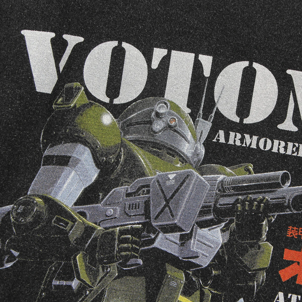 Armored Trooper Votoms T-Shirt Scopedog Anime Aura Battler Dunbine Cotoon Washed Long Sleeves Tee Shirt