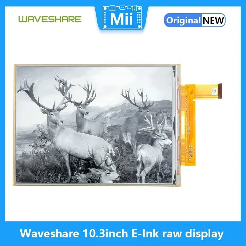 Waveshare 10.3inch flexible E-Ink raw display, ,supports partial refresh parallel port, without PCB,1872*1404 resolution