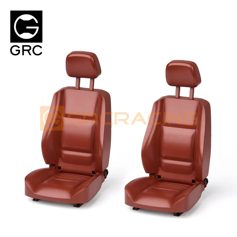 1/10 RCカーTrax TRX4 TRX6用シミュレーションシート1ペア、クライミングカーDIYキャブ、多方向調整可能インテリアシートGRC G161C