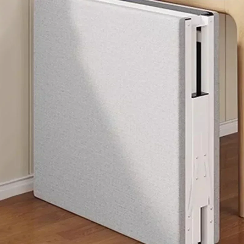 سرير متعدد المقاسات قابل للطي من الخشب الصلب، سرير فردي للكبار، إطار معدني شديد التحمل، محمول لتوفير المساحة، مكتب منزلي، سهل التجميع #5