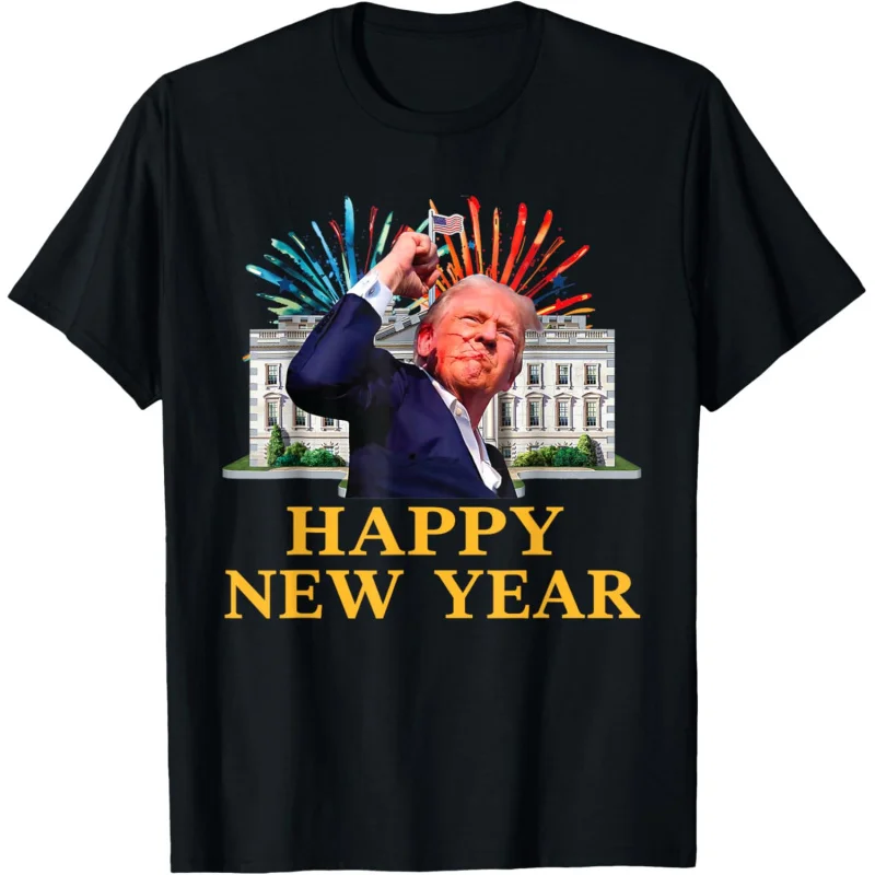 Happy 2025 New Year Party, Trump Returns US T-shirt