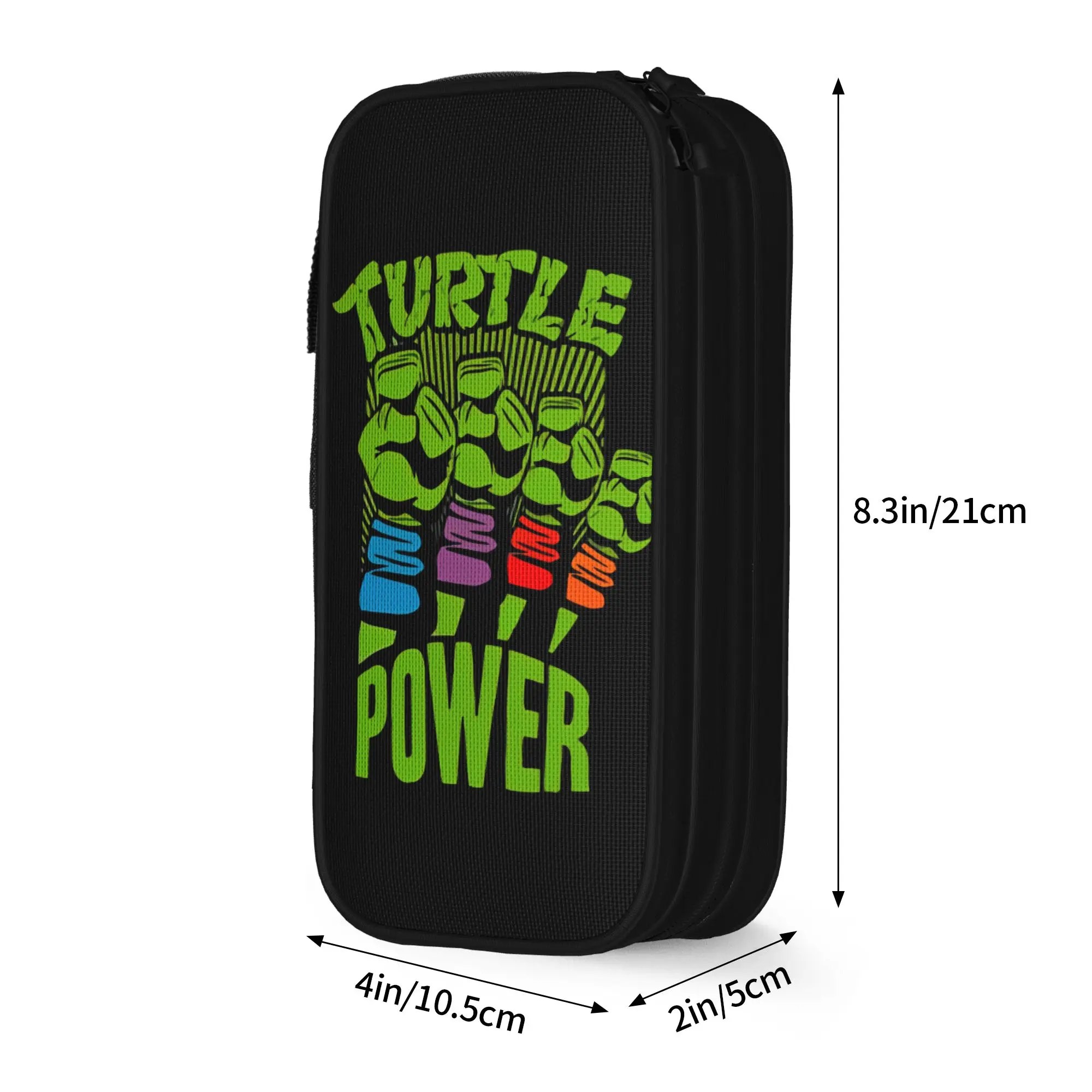 Creative TMNT T-Turtles Power Pencil Case  Pencilcases Pen for Girl Boy Big Capacity Bags Students School Zipper Stationery