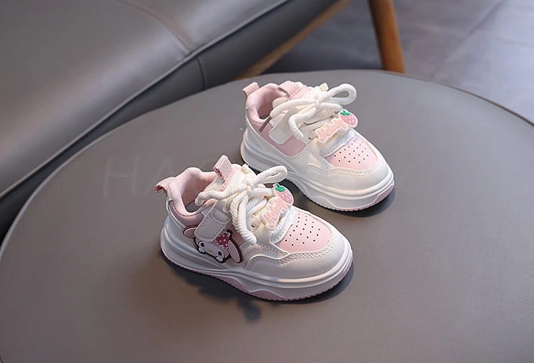 Lovely Kuromi Melody Size 21-30 Baby Toddler Shoes Boy Girls Breathable Kids Casual Sneakers Non-slip Children Sport Shoes tenis